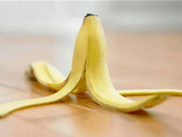 Peeled banana skins usage