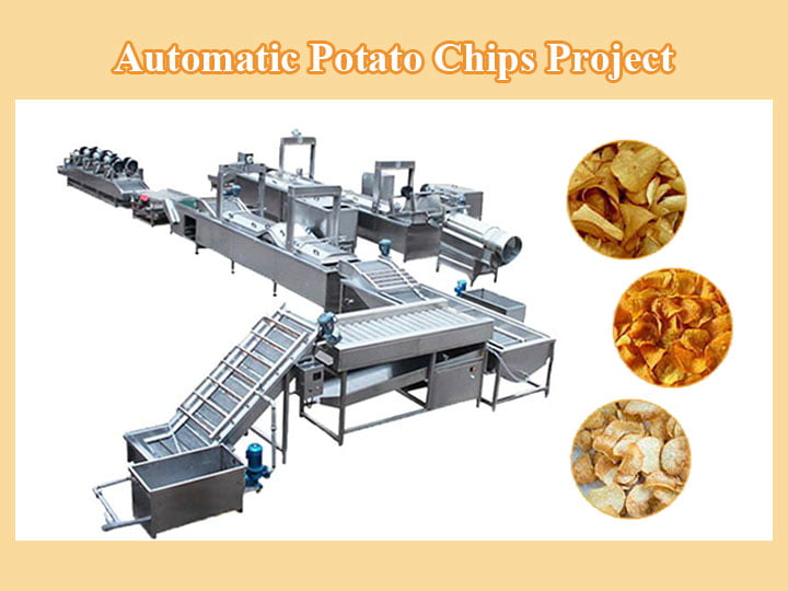 automatic potato chips plant
