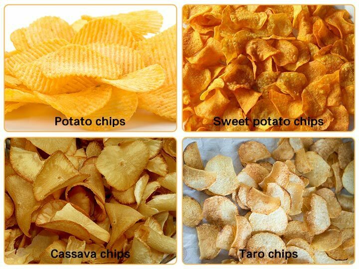 Potato chips making machine application