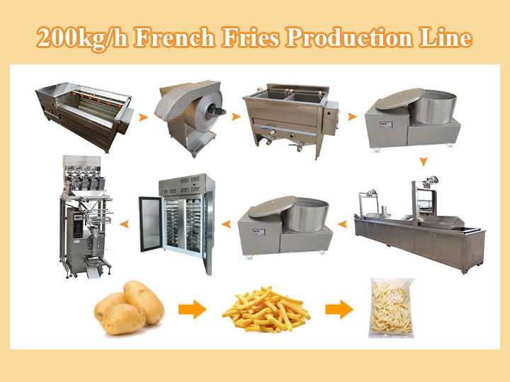 french fries processing plant